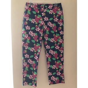 Lilly Pulitzer Floral Strawberry Pants